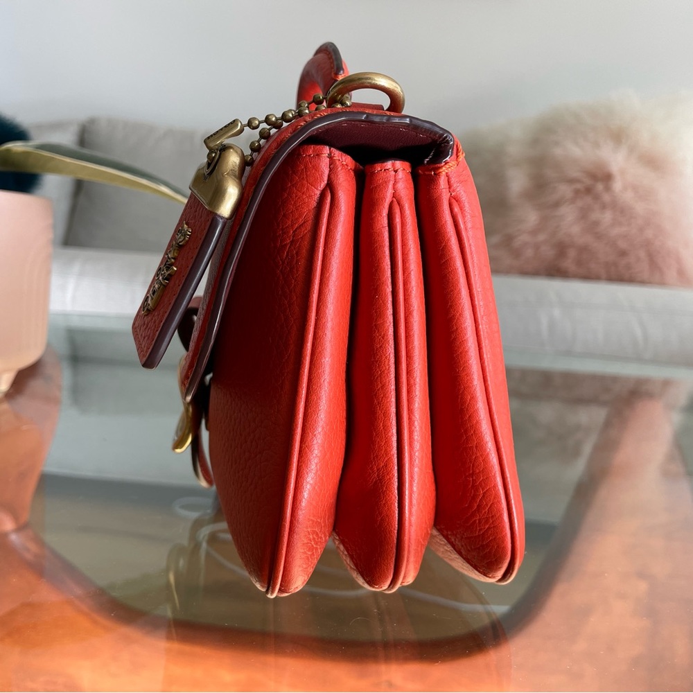 Coach Riley Top Handle 22 in Mango - Picture 7 of 15